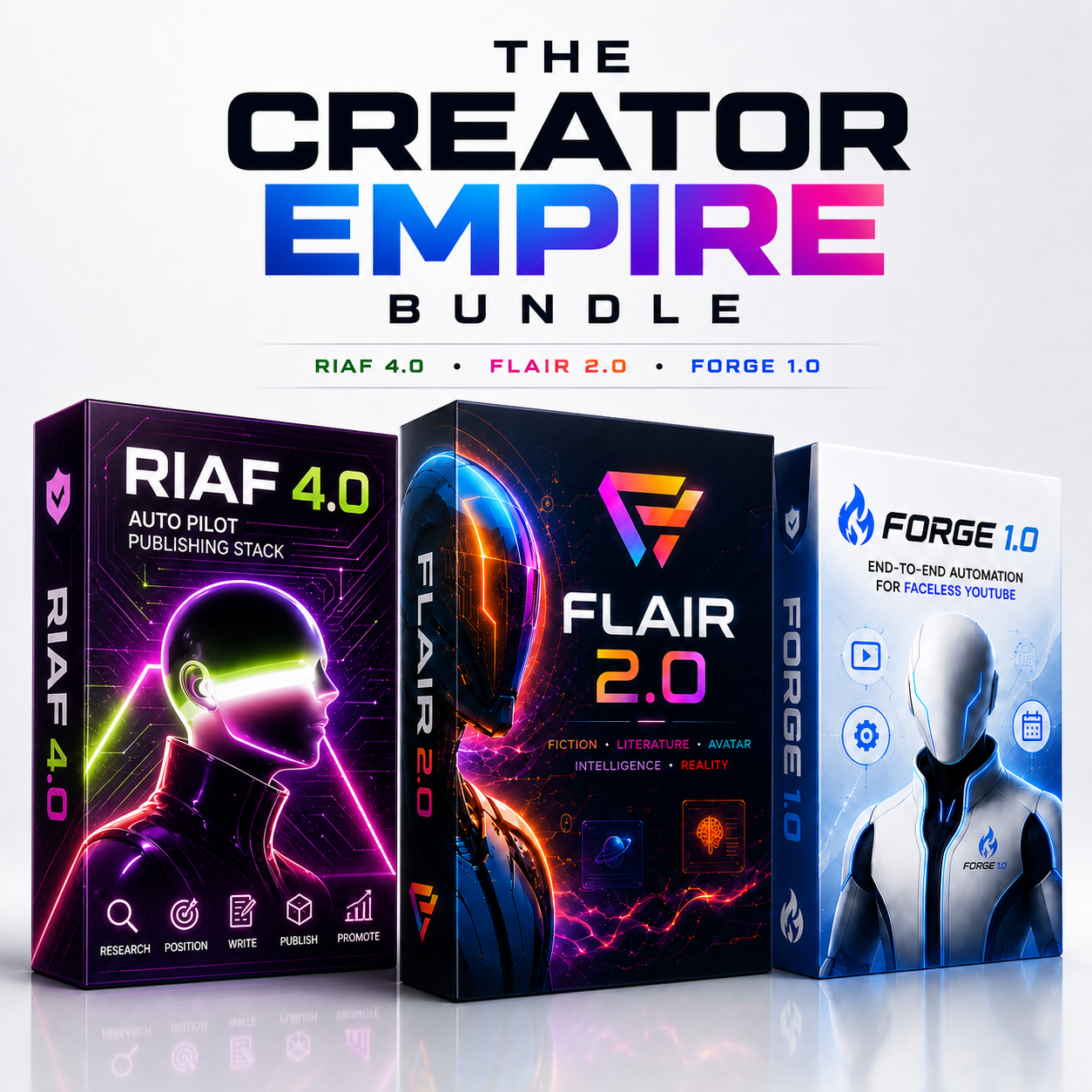 The Creator Empire Bundle with RIAF 4.0, FLAIR 2.0 and FORGE 1.0